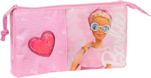 Tredubbel Carry-all Barbie Girl Rosa 22 x 12 x 3 cm