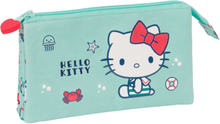 Dubbel bär-allt Hello Kitty Sea lovers Turkos 22 x 12 x 3 cm