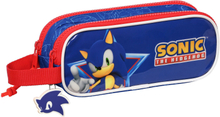 Dubbel bär-allt Sonic Let's roll Marinblå 21 x 8 x 6 cm