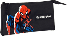 Tredubbel Carry-all Spiderman Hero Svart 22 x 12 x 3 cm