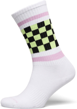 Checked Stripe Sneaker Sock Lingerie Socks Regular Socks White Happy Socks