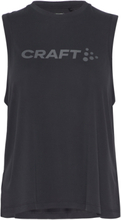 Core T Bi-Blend Tank Top W Sport T-shirts & Tops Sleeveless Black Craft