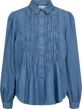 Numio Shirt Tops Shirts Long-sleeved Blue Nümph