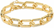 Gull Orelia Crystal Chain Link Armbåndsmykker