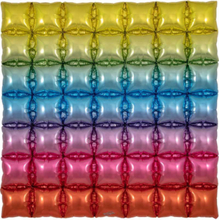 Rainbow Waffle Folie Ballong for Backdrop/Bakgrunn 91,4 cm x 91,4 cm