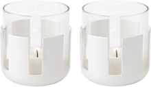 Luna Fyrfadsstage Soft White Home Decoration Candlesticks & Tealight Holders White Stelton