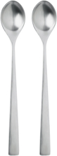 Maya Long Drink Ske 2 Stk Steel Home Tableware Cutlery Spoons Table Spoons Silver Stelton