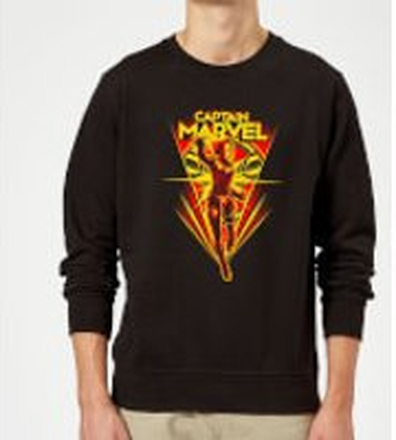Captain Marvel Freefall Sweatshirt - Black - XL - Black
