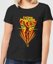 Captain Marvel Freefall Women's T-Shirt - Black - S - Black