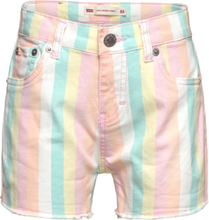 Levi's® Striped Frayed Girlfriend Shorts Bottoms Shorts Multi/patterned Levi's
