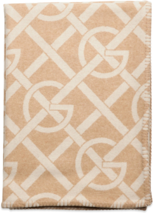 G-Pattern Throw Home Textiles Cushions & Blankets Blankets & Throws Beige GANT