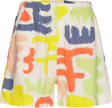 Carnival Print Viscose Blend Short Bottoms Shorts Casual Shorts Multi/patterned Bobo Choses