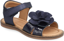 Bisgaard Agnes O Shoes Summer Shoes Sandals Navy Bisgaard
