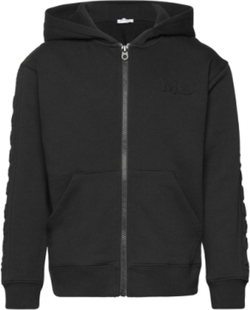 Hooded Cardigan Tops Sweatshirts & Hoodies Hoodies Black Little Marc Jacobs