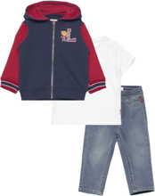 Levi's® Varsity Jacket 3-Piece Set Sets Sets With Short-sleeved T-shirt Blue Levi's