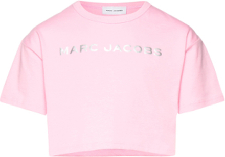 Short Sleeves Tee-Shirt Tops T-Kortærmet Skjorte Pink Little Marc Jacobs