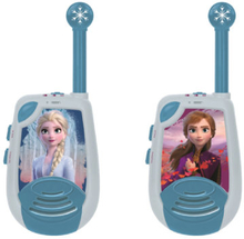 LEXIBOOK Disney The Ice Queen to walkie-talkies op til to kilometer med bælteclips