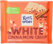 2 x Ritter Sport White Cinnamon Crisp Suklaalevy