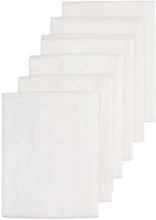 Meyco Gaze-bleer 6-pack hvid 70 x 70 cm