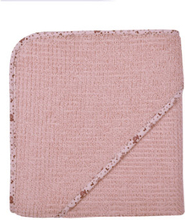 WÖRNER SÜDFROTTIER Badehåndklæde med hætte gammel rose 80 x 80 cm
