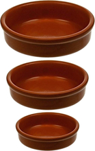 Set van 12x stuks creme brulee of tapas bakjes 5 en 7 en 10 cm