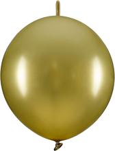 Länkballonger Guld - 20-pack