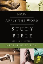 NKJV, Apply the Word Study Bible, Large Print, Hardcover, Red Letter