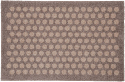 Floormat Polyamide, 60X40 Cm, Dot Design Home Textiles Rugs & Carpets Door Mats Beige Tica Copenhagen*Betinget Tilbud
