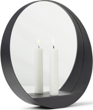 Glim Candle Mirror Round Home Furniture Mirrors Round Mirrors Black Gejst
