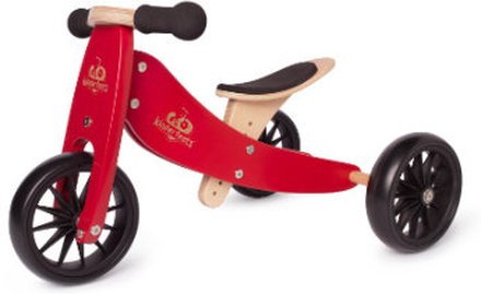 Kinderfeets ® 2-i-1 trehjulet cykel lille tot, rød