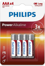 Philips Power AAA 4-pack Batterier AAA