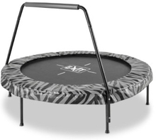 EXIT Tiggy junior trampolin med styr ø140 cm, sort / grå