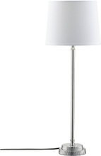 PR Home Kent Bordslampa med Vit skärm & Kromfärgad fot 71010x420FR01 Replace: N/A