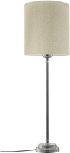 PR Home Kent Bordslampa med Naturfärgad skärm & Kromfärgad fot 71010x92089 Replace: N/A