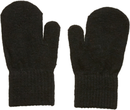 Basic Magic Mittens -Solid Col Accessories Gloves & Mittens Mittens Svart CeLaVi*Betinget Tilbud
