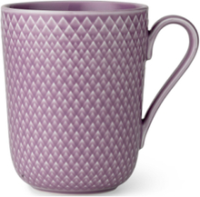 Rhombe Color Kopp Med Hank 33 Cl Lilla Home Tableware Cups & Mugs Coffee Cups Lilla Lyngby Porcelæn*Betinget Tilbud