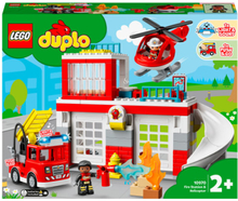 LEGO DUPLO Brandstation og helikopter