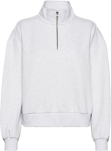"Elevated Double Knit Mock Neck Sport Sweatshirts & Hoodies Sweatshirts Grey VANS"