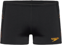 Mens Tech Panel Aquashort Sport Shorts Black Speedo