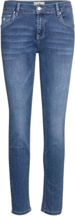 Monroe Satin Jeans Bottoms Jeans Skinny Blue Morris Lady