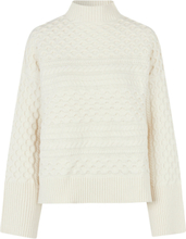 Glava Knit T-Neck Tops Knitwear Jumpers Cream Second Female