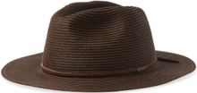 Wesley Straw Packable Fedora Accessories Headwear Straw Hats Brown Brixton