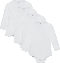Body Ls Ao-Printed Bodies Long-sleeved Hvit Pippi*Betinget Tilbud