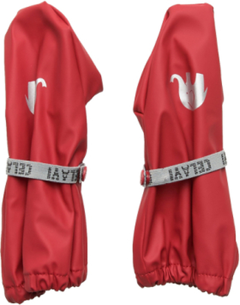 Pu-Mittens W/O Padding Accessories Gloves & Mittens Rain Gloves Rød CeLaVi*Betinget Tilbud