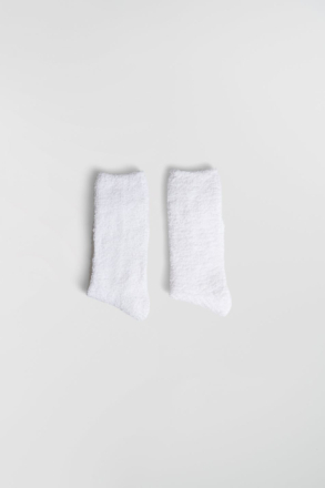 Gina Tricot - Chenille 2-pack socks - Strømper - White - ONESIZE - Female