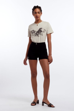 Gina Tricot - Molly denim shorts - Farkkushortsit - Black - L - Female