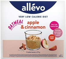 Allevo Oatmeal VLCD 15 porsjoner Apple/Cinnamon