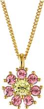"Delise Sg Yellow/Rose Accessories Jewellery Necklaces Dainty Necklaces Pink Dyrberg/Kern"