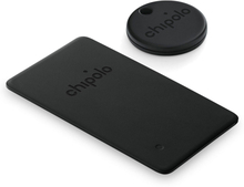 Chipolo ONE Spot & Card Spot Bundle - GPS Tracker - Kompatibel med Apple Find My - Sort