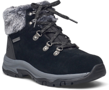 Womens Relaxed Fit Trego Falls Finest - Waterproof Shoes Wintershoes Ankle Boots Ankle Boot - Flat Svart Skechers*Betinget Tilbud